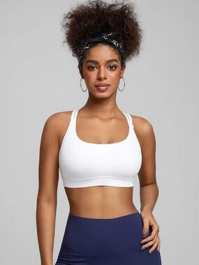 BrxlZero® Adjustable Strap Square Neck Low Impact Yoga Sports Bra